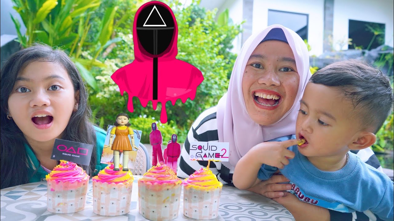 AZAM BELI CUPCAKE SQUID GAME MUKA MAMAH GOSONG 🥵