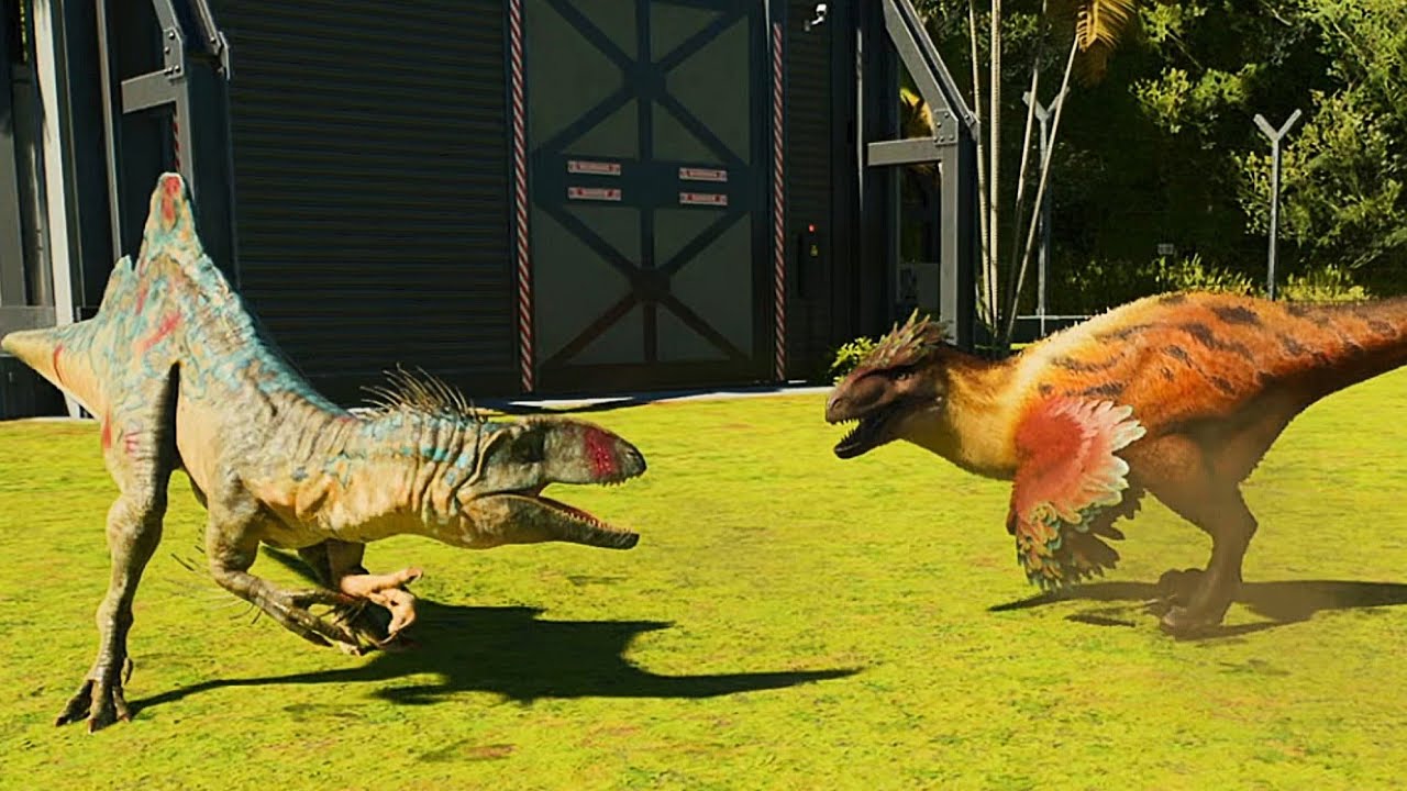Utahraptor Vs Concavenator - Jurassic World Evolution 3!