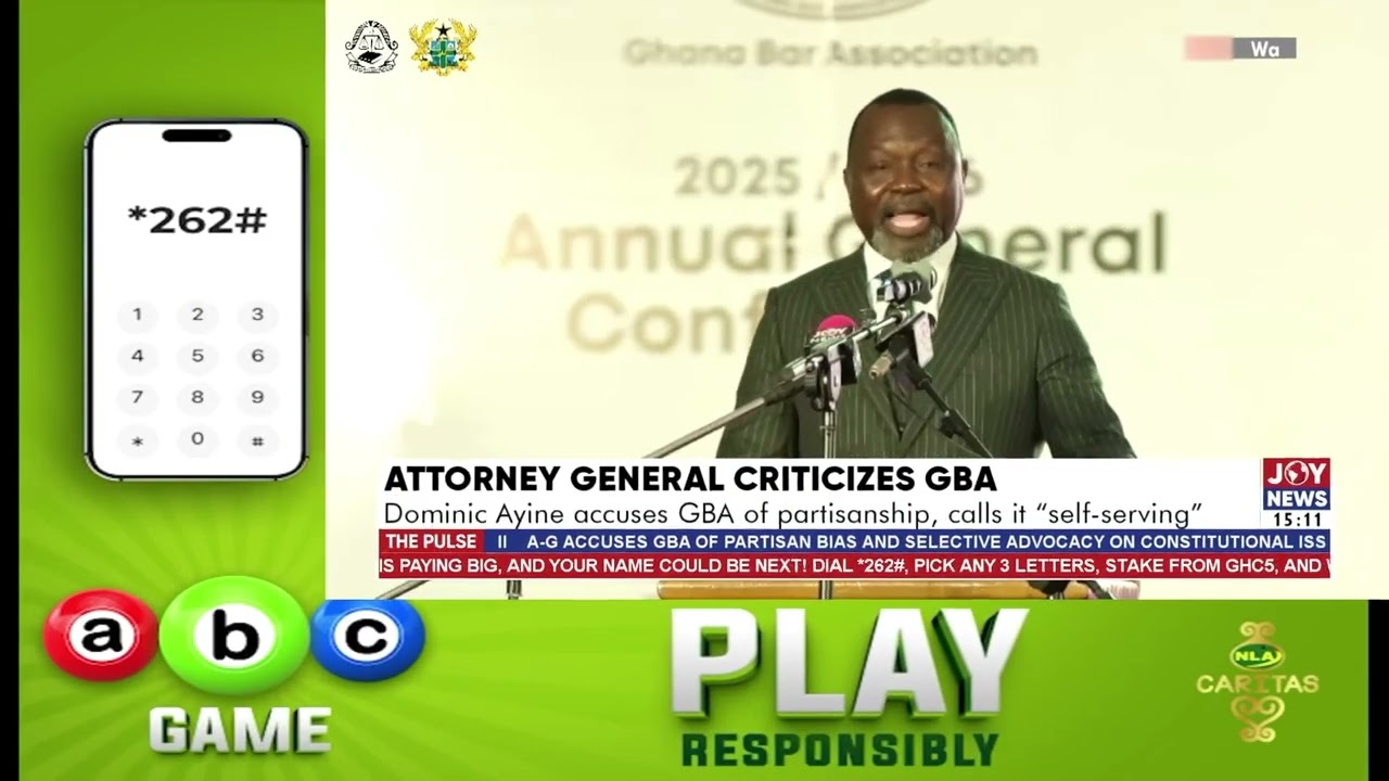 Attorney General criticizes GBA: Dominic Ayine accuses GBA of partisanship, calls it “self-serving”