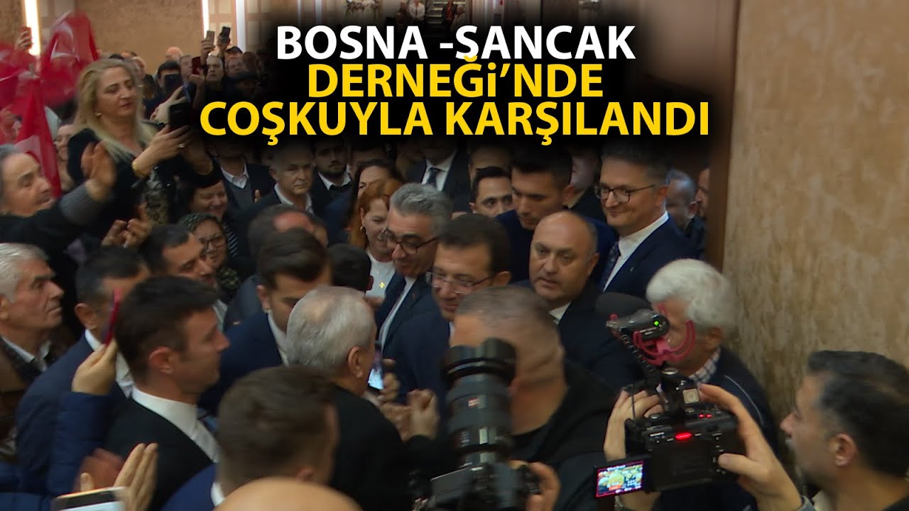 Bayrampaşa'da Bosna - Sancak Derneği'nde Ekrem İmamoğlu coşkulu karşılama!