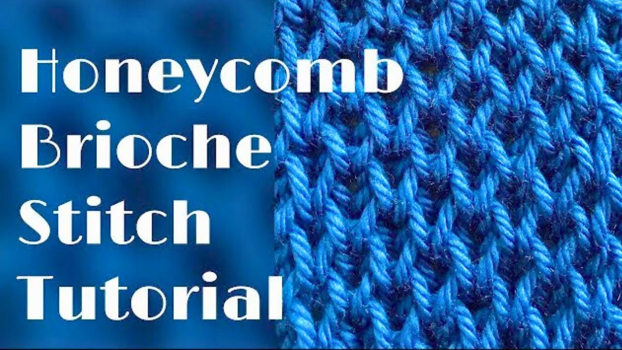 Honeycomb brioche stitch tutorial – stitch no.33
