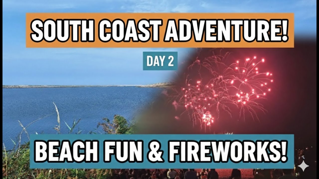 Weymouth Beach FUN & Fireworks! Day 2 of our Family Camping Trip