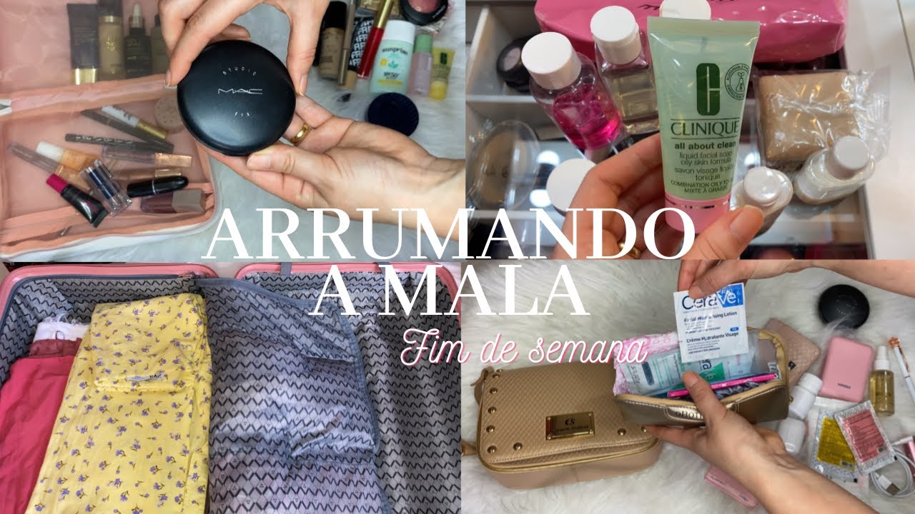ARRUMANDO A MALA para O FINAL DE SEMANA (Maquiagens, Skincare, Looks e muitos mais) | KAROLAYNE LIRA