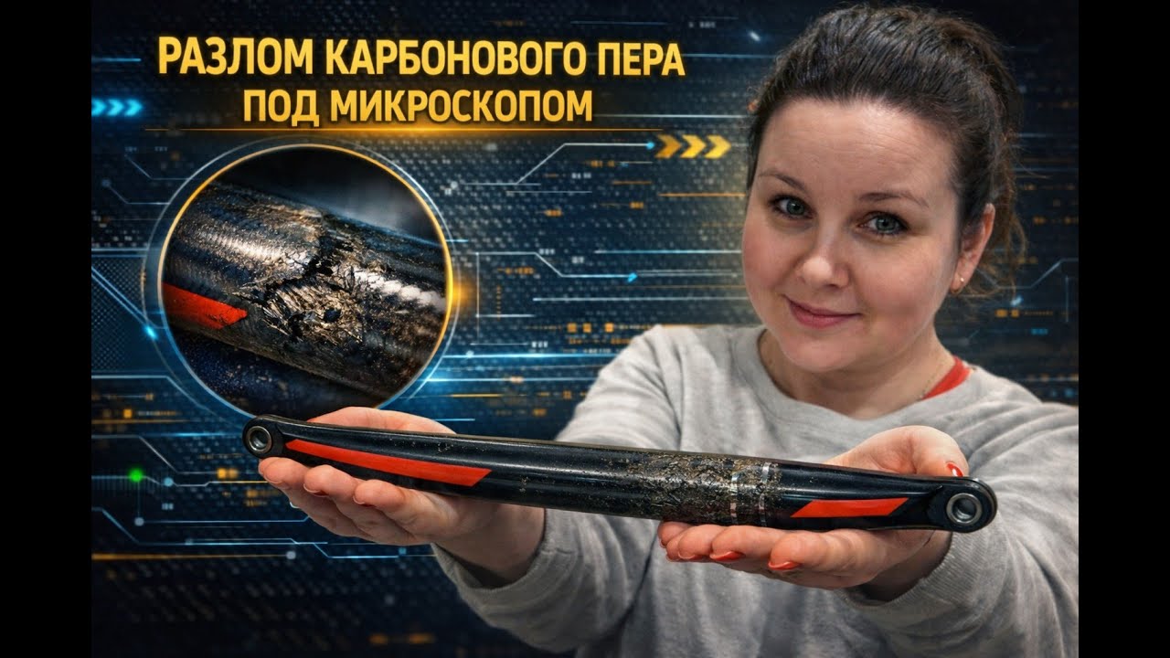 Ремонт карбонового пера, который не выдержал. Почему?