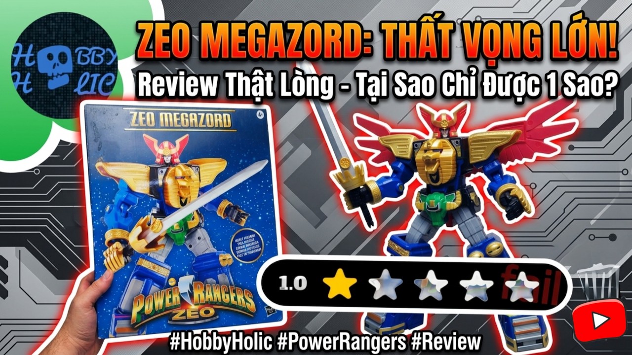 Review Zeo Megazord Phiên Bản Bị Đánh Giá 1 Sao Của Hasbro.
