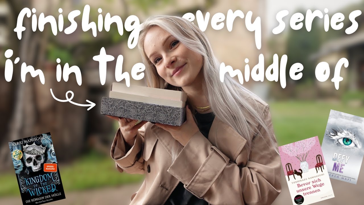 finishing every book series I'm in the middle of! 🧸📖 | reading vlog *episode 1*