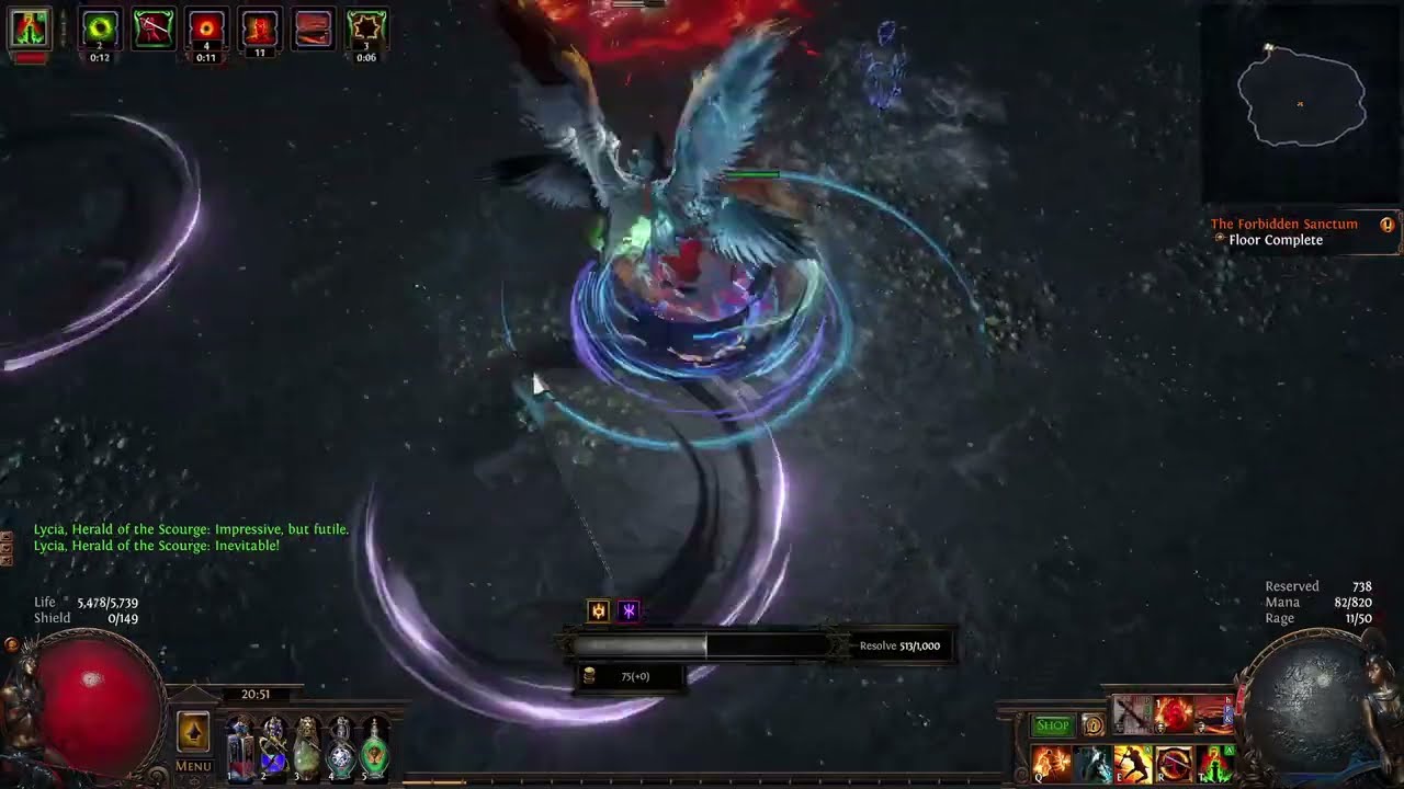 Path of Exile (3.20) &mdash; Демонстрация билда Vengeance Slayer с Atziri's Disfavour