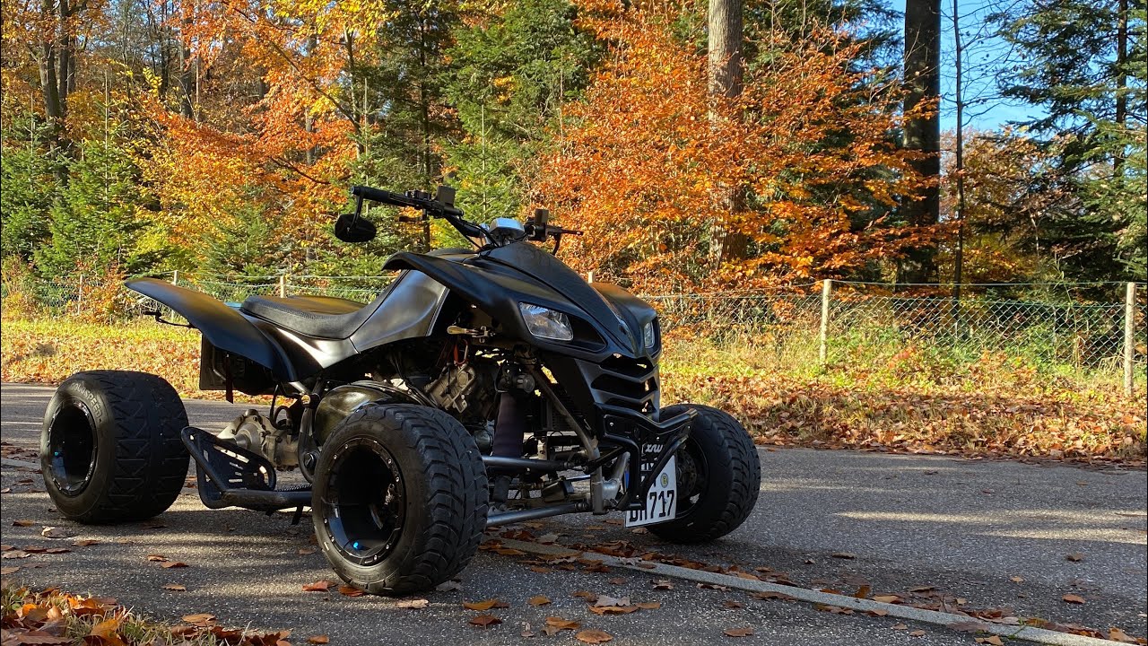 KAWASAKI KFX 700 STREETQUAD / RIPPIN THE KAWIE IN NOVEMBER 2021 / NICE AUTUMN RIDE