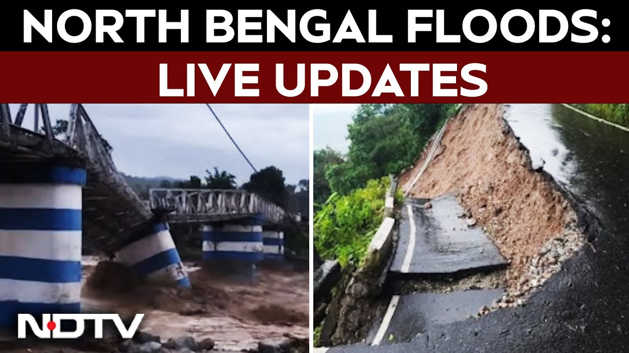 Darjeeling Flood News Today | 20 Dead In Darjeeling After Rain Triggers Landslides, Sikkim Cut Off