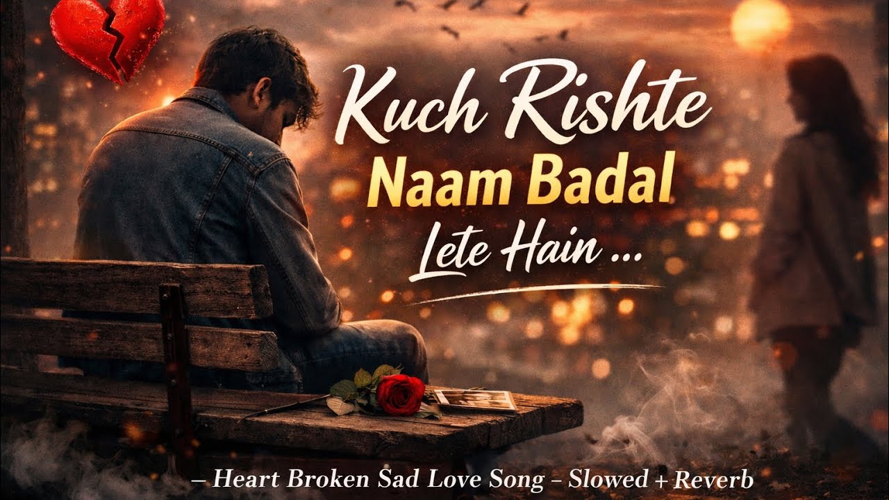 Kuch Rishte Naam Badal Lete Hain 💔 | Sad Romantic Hindi Song | Slowed + Reverb
