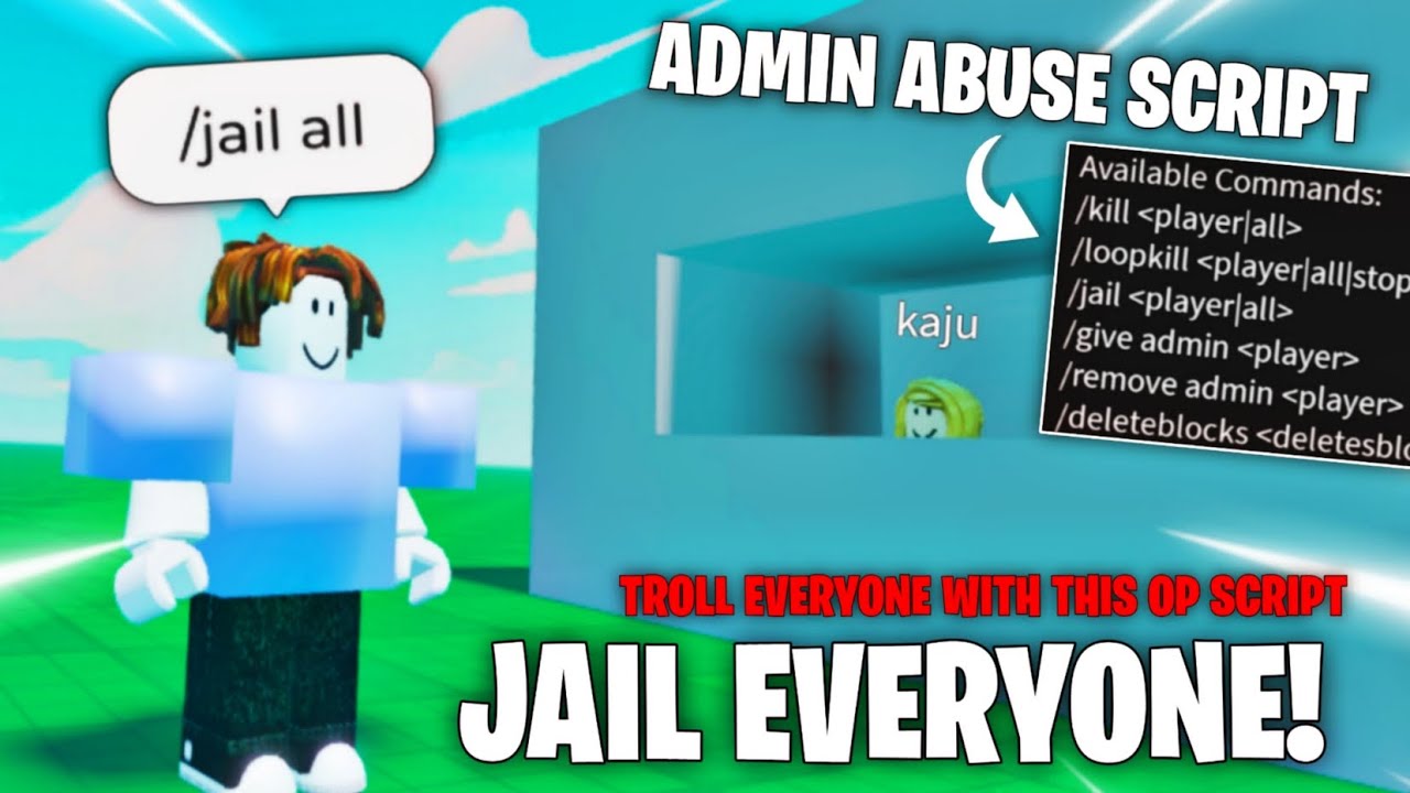 [OP] Троллинг людей и оскорбления администратора. Скрипт Roblox ~ Тюрьма, Убить всех и многое дру...