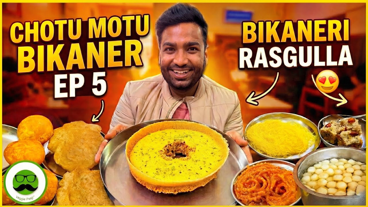 Bikaner ka Special Chotu Motu Joshi & Bikaneri Rasgulla | Veggie Paaji