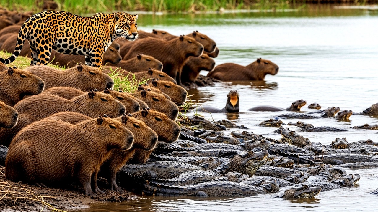 Silent Walk Through the Pantanal Wetlands – Jaguars, Capybaras, Caimans & Giant Otters