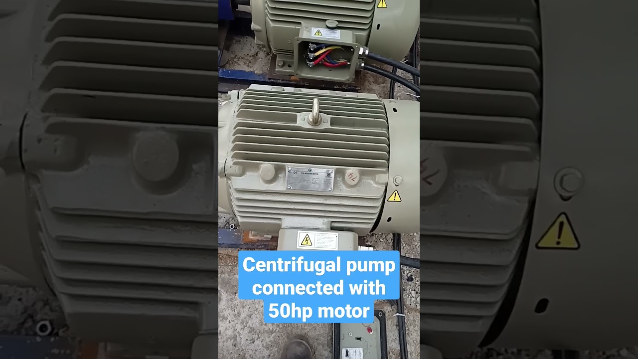 centrifugal pump connected with 50 hp motor#centrifugalpump #centrifugal