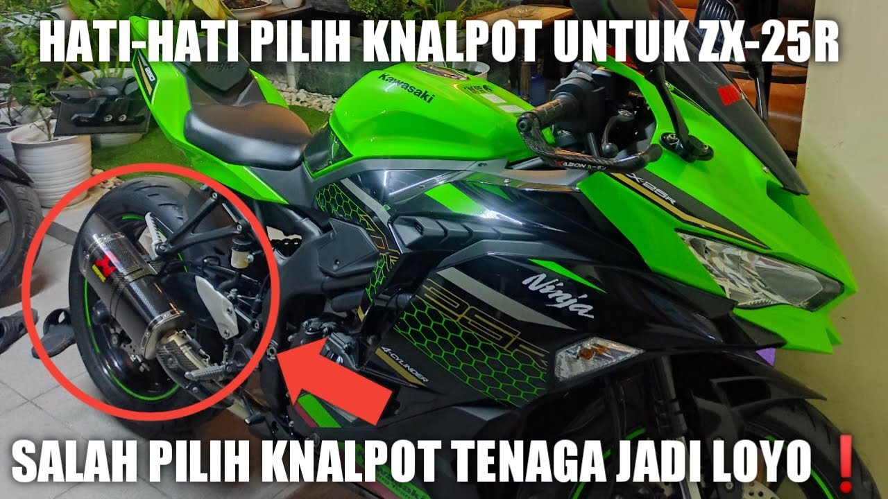 HATI-HATI PASANG KNALPOT RACING PADA ZX-25R , SALAH KNALPOT TENAGA NGEMPOS❗