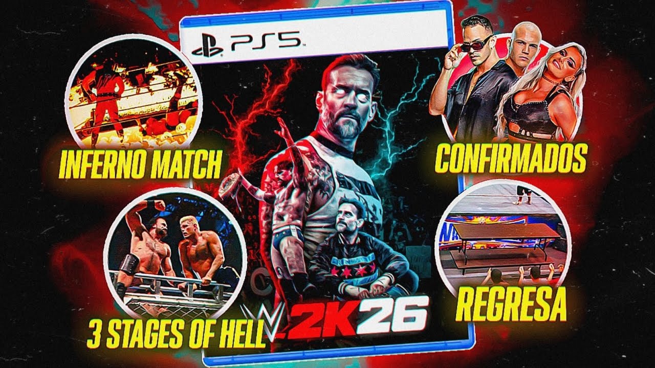 WWE 2K26: Tipos de Combate, Portada, Nuevos Luchadores, Gameplay y más!