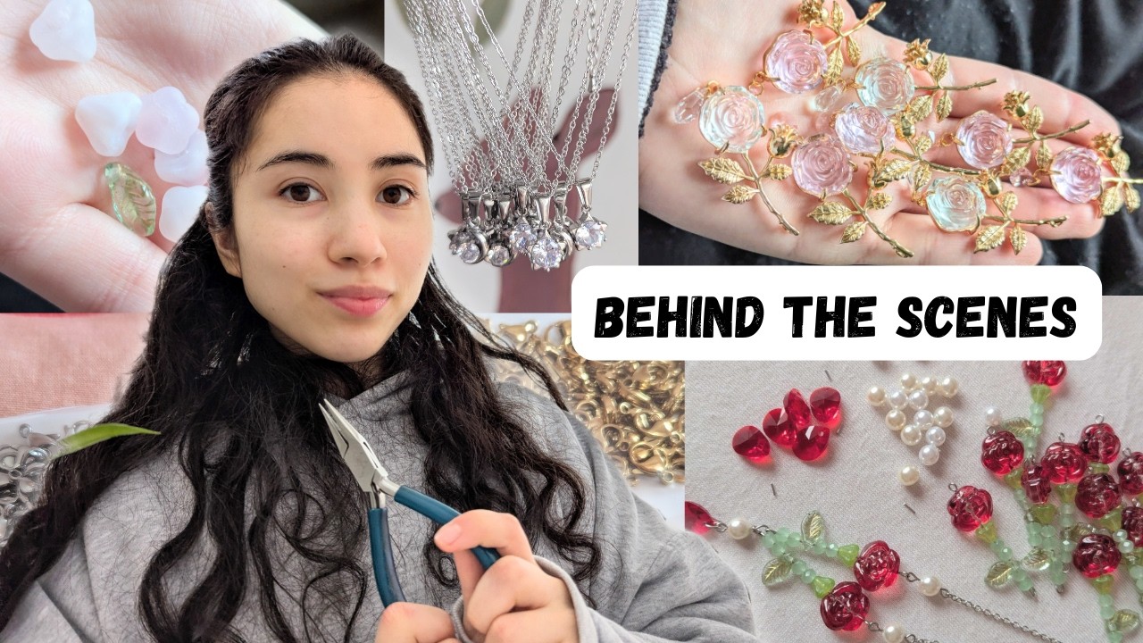 MASSIVE HANDMADE JEWELLERY RESTOCK (making necklaces and earrings for my shop)