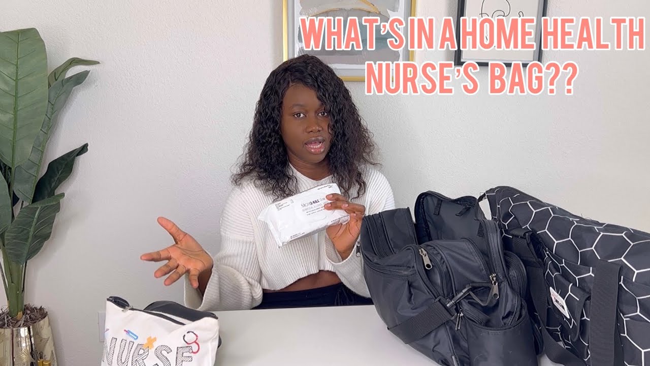 WHAT IS IN MY NURSING BAG | HOME HEALTH NUSE  ESSENTILAS |NURSE WORK BAG