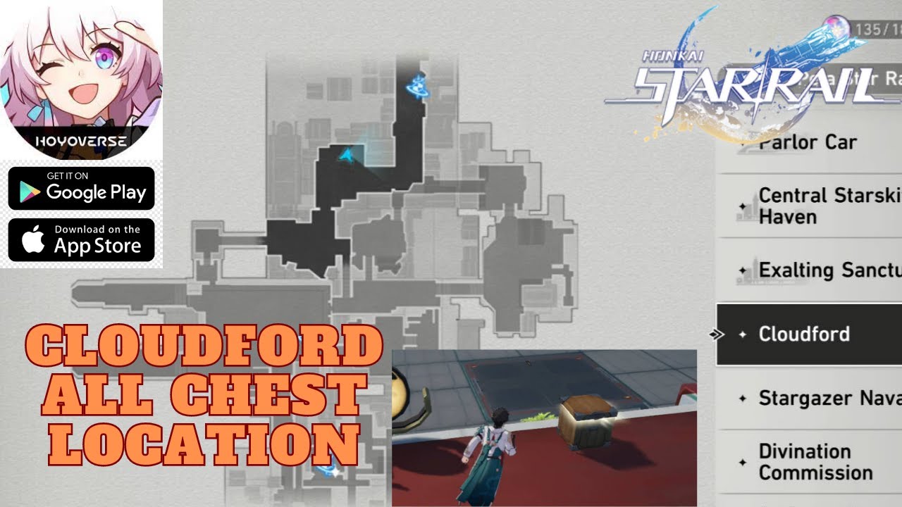Lokasi Semua Peti Harta Di Cloudford -Honkai Star Rail