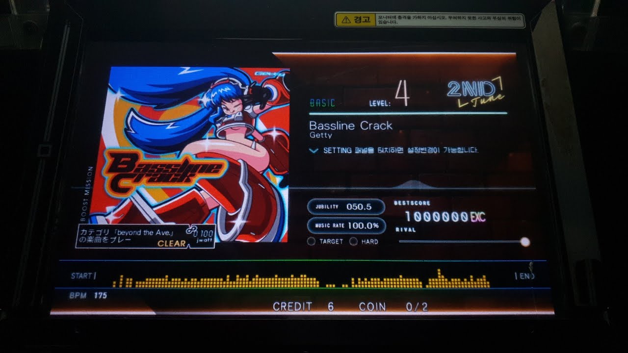 [jubeat beyond the Ave.] Bassline Crack BSC EXC [Lv 4/60fps]