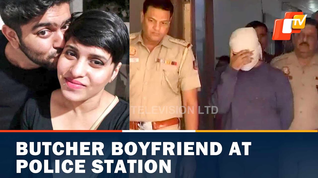 Woman Hacked To Pieces By Live-In Partner In Delhi -Accused Boyfriend At Mehrauli Police Station