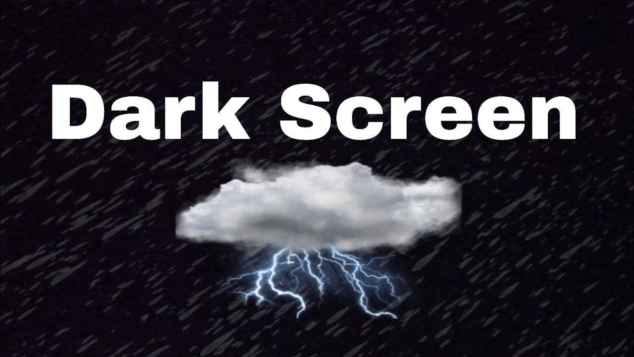 HEAVY RAIN Sounds for Sleeping Dark Screen || SLEEP & RELAXATION || Black Screen EDS 2
