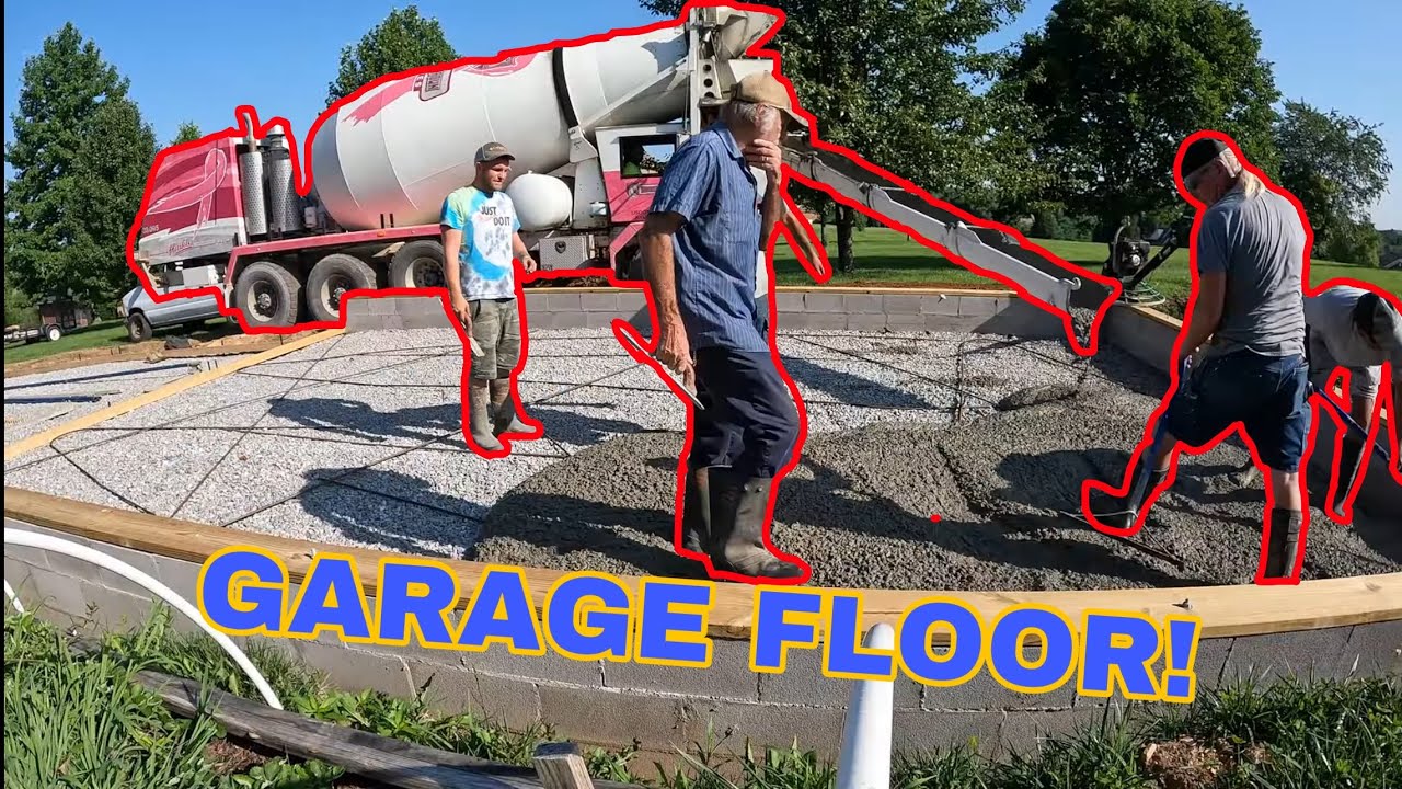 POURING CONCRETE- 20x30 GARAGE PAD! (Part 2)