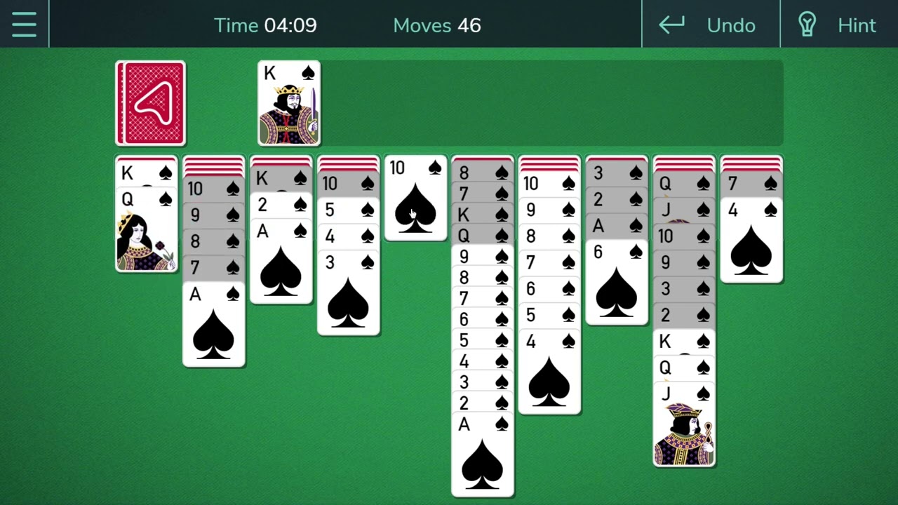 Spider Solitaire - Rules of the Game