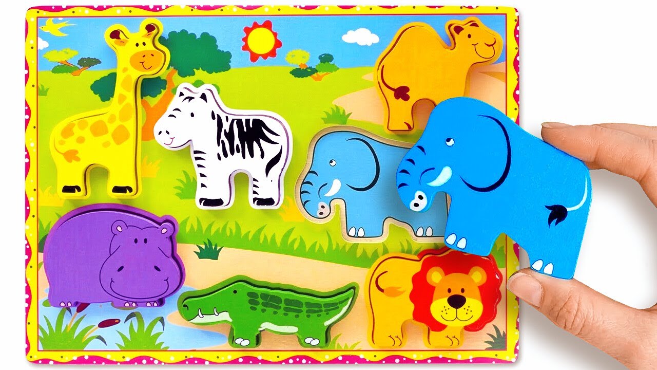 Головоломка &laquo;Дикие животные&raquo; 🦒🦁 Найдите пропавших животных для детей