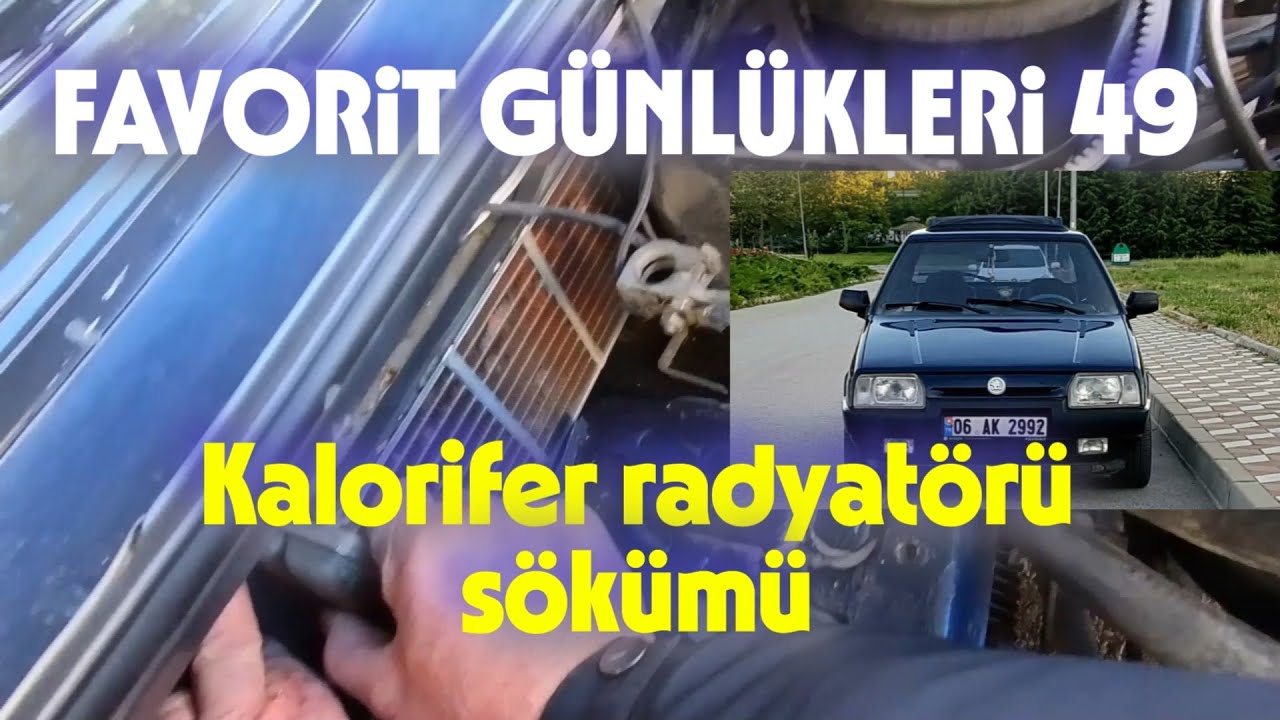 SKODA FAVORİT KALORİFER RADYATÖRÜ SÖKÜMÜ..