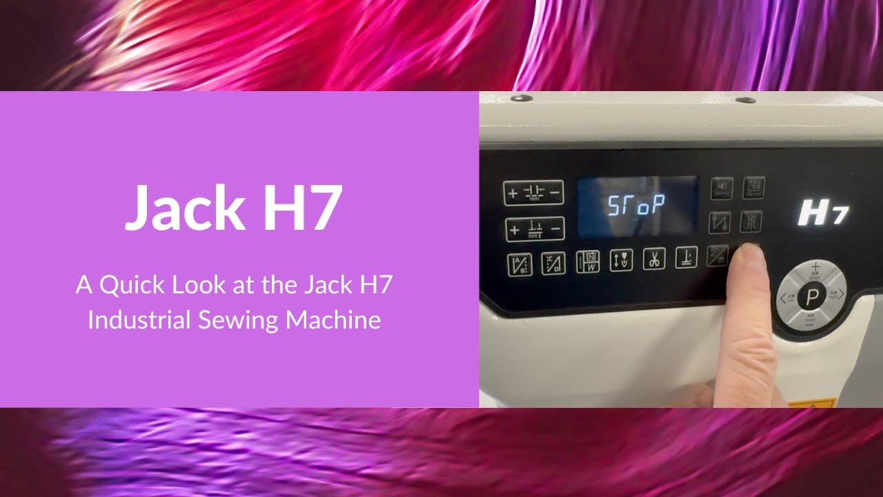 Jack H7 - A quick look at the new Jack H7 walking foot industrial sewing machine.