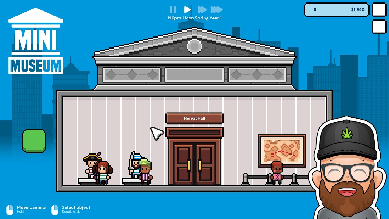 Game Dev + Pixel Art - Making a cozy simulation game about curating, designing and growing museums