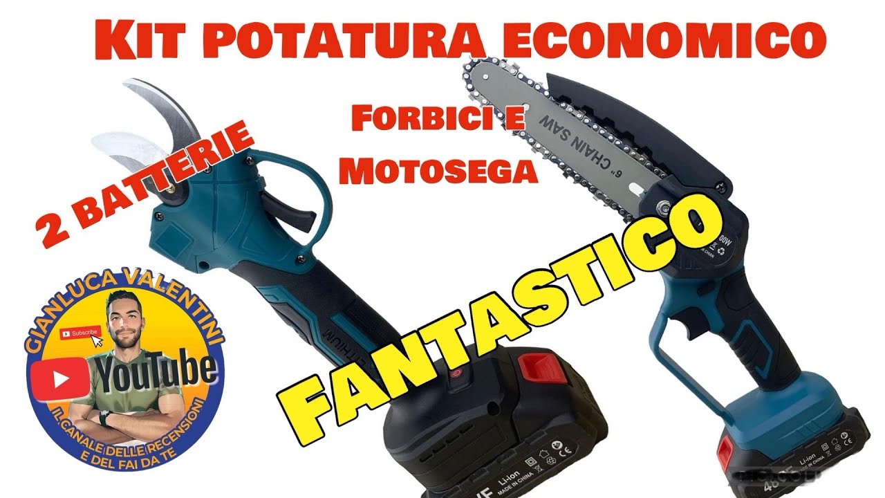 kit potatura forbici e motosega economico