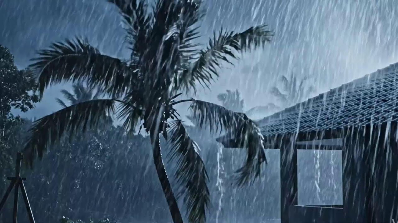 Sound Hujan Badai Petir Menggelegar  untuk Fokus & Belajar 🌧️⚡