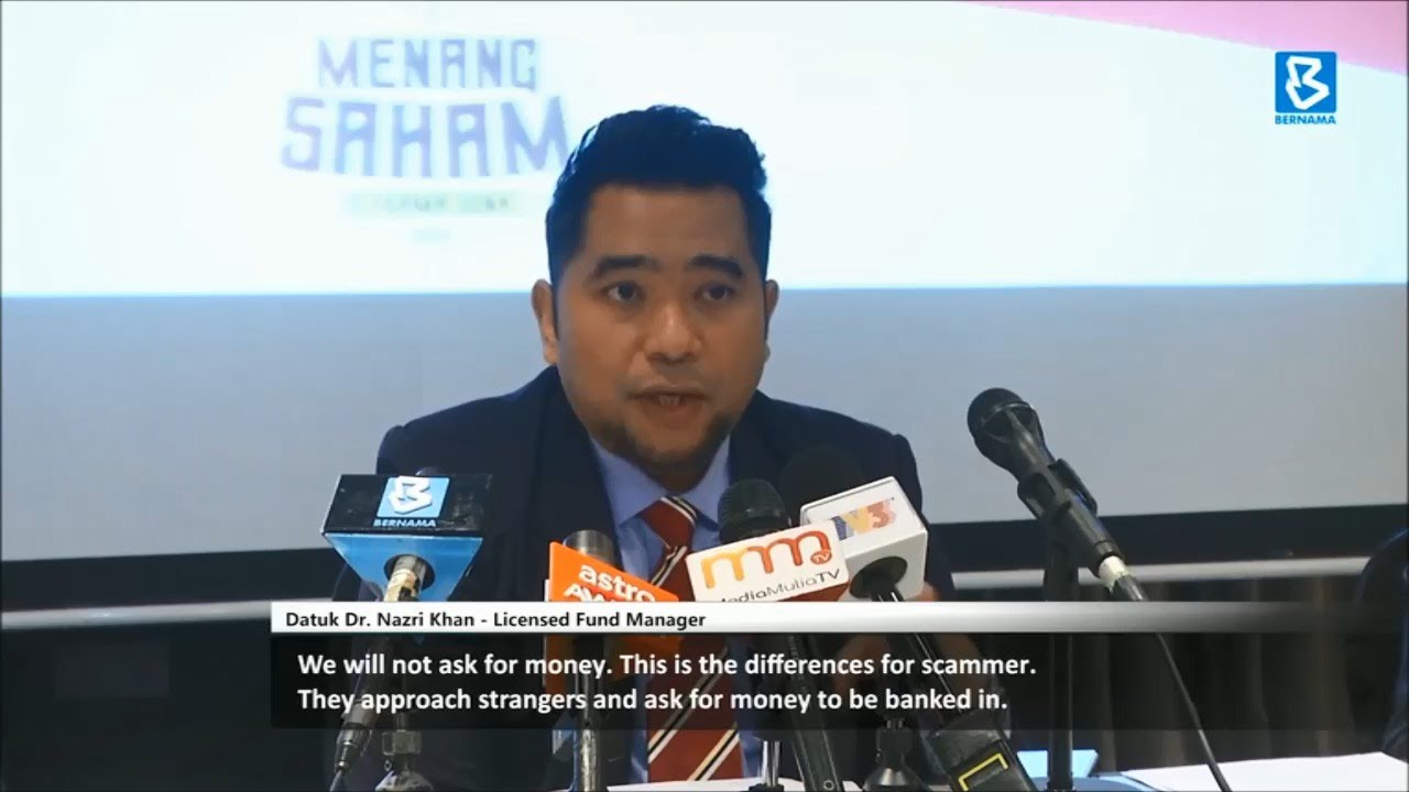 I am not involved in investment scam - Nazri Khan