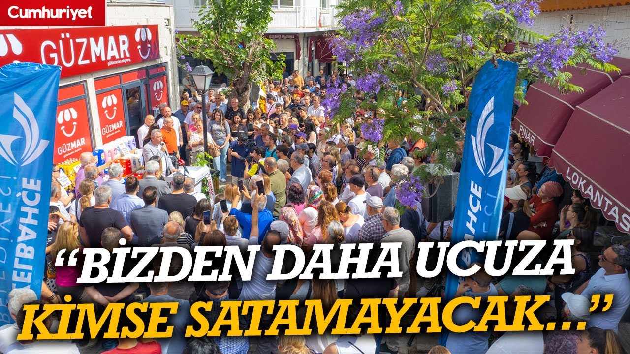 Güzelbahçe'de GÜZMAR Market hizmete girdi... Günay: İzmir’de bizden daha ucuza kimse satamayacak