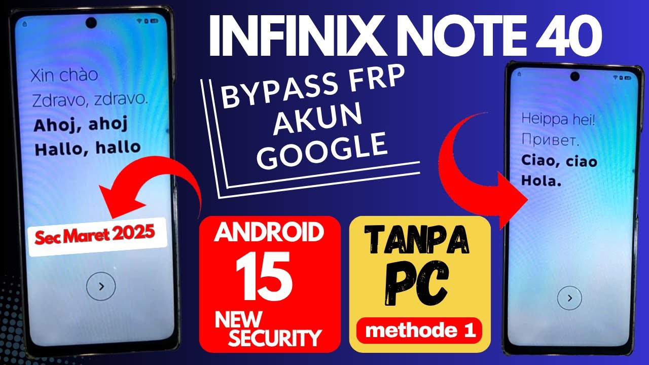 BYPASS FRP INFINIX ANDROID 15 / 16 SECURITY 2025‼️ INI DIA methode 1⁉️