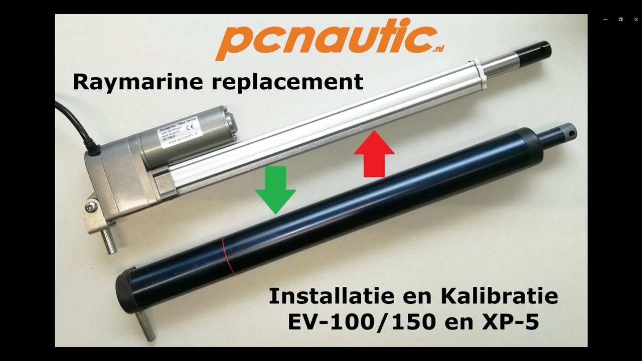 Installatie van Pcnautic Q047 Raymarine Tiller Drive replacement met interne roerstandgever