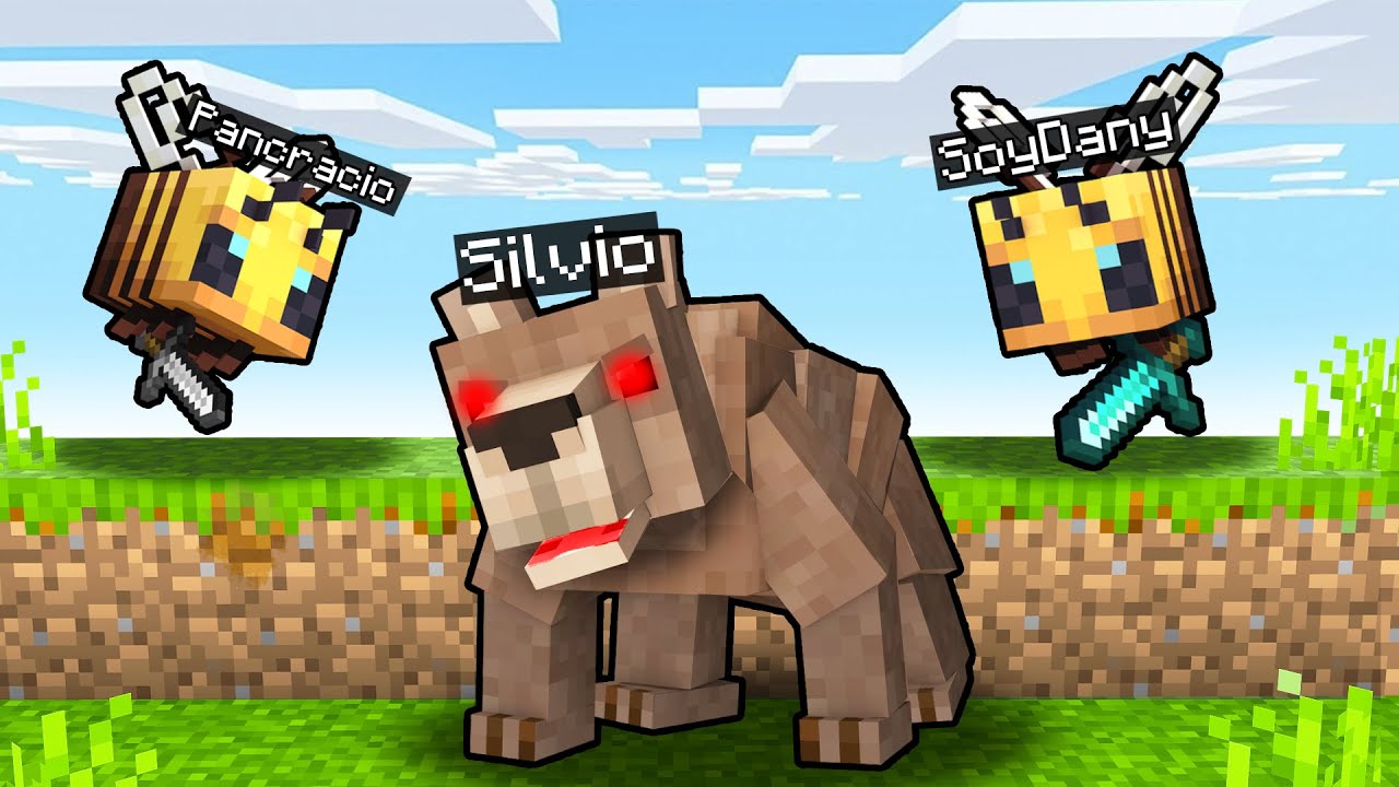 Minecraft: 2 ABEJAS vs 1 OSO CORREDOR 🐝🐻 SILVIO vs 2 ASESINOS 🔪😨 MINECRAFT SPEEDRUN