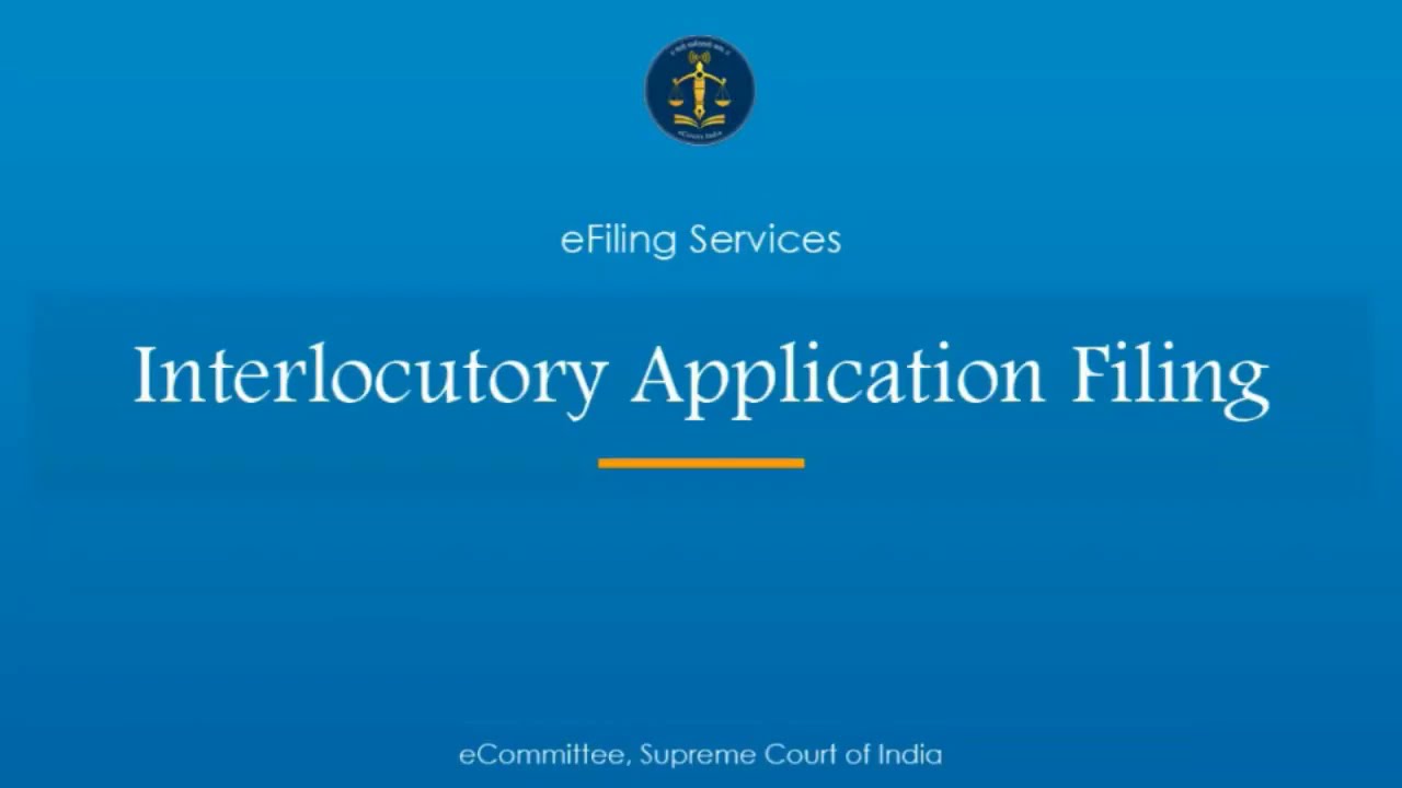 16 Filing of interlocutory applications