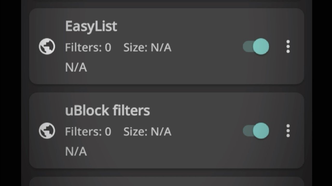 1DM Ad-block Filters Not Working? Here's a fix to that.