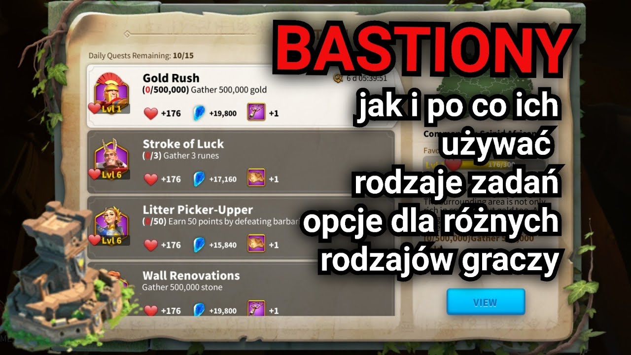 Bastiony w Rise of Kingdoms. Przewodnik po zadaniach i różnych strategiach.
