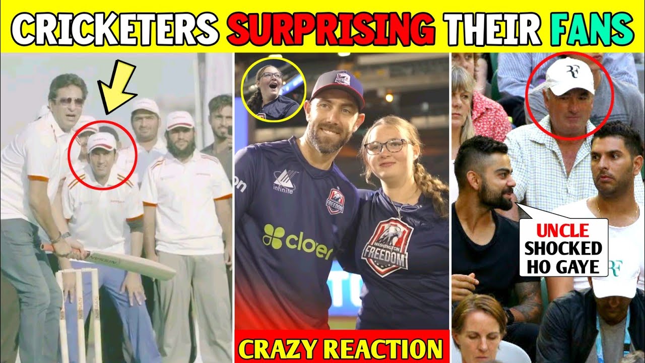 When International Cricketers Surprised Their Fans ( Part-6 ) | Maxwell, Afridi, Sanju & Wasim