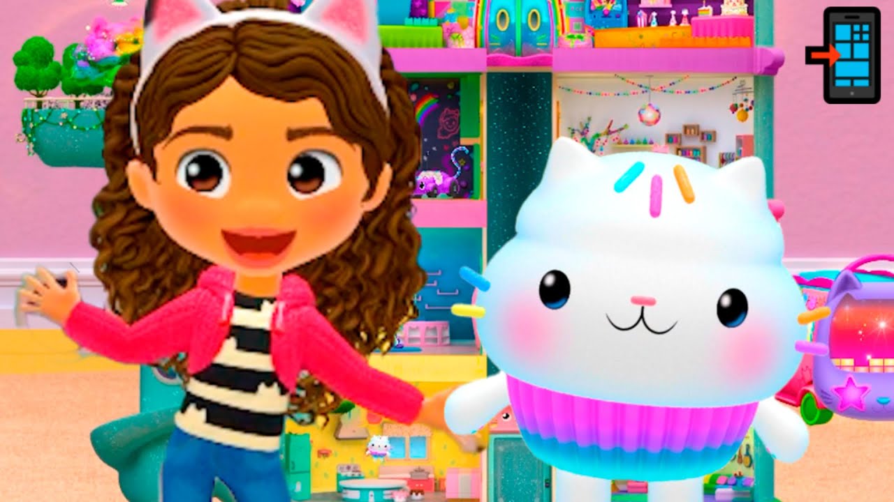Jugando con PASTELILLO en la cocina de la CASA de MU&Ntilde;ECAS de GABBY APP