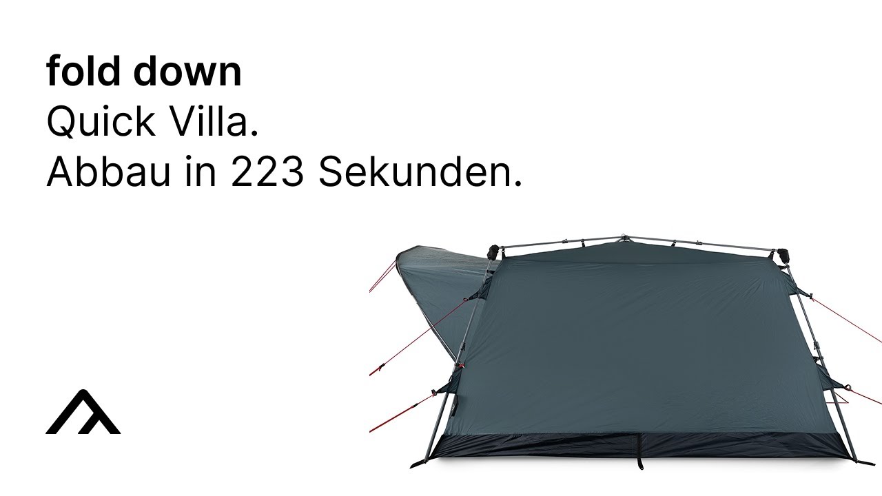 qeedo | Quick Villa. Abbau in 223 Sekunden - Fold Down