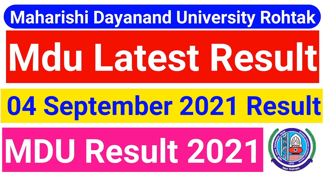 Mdu Latest Result || Mdu result update || mdu result latest news || mdu result update 2021