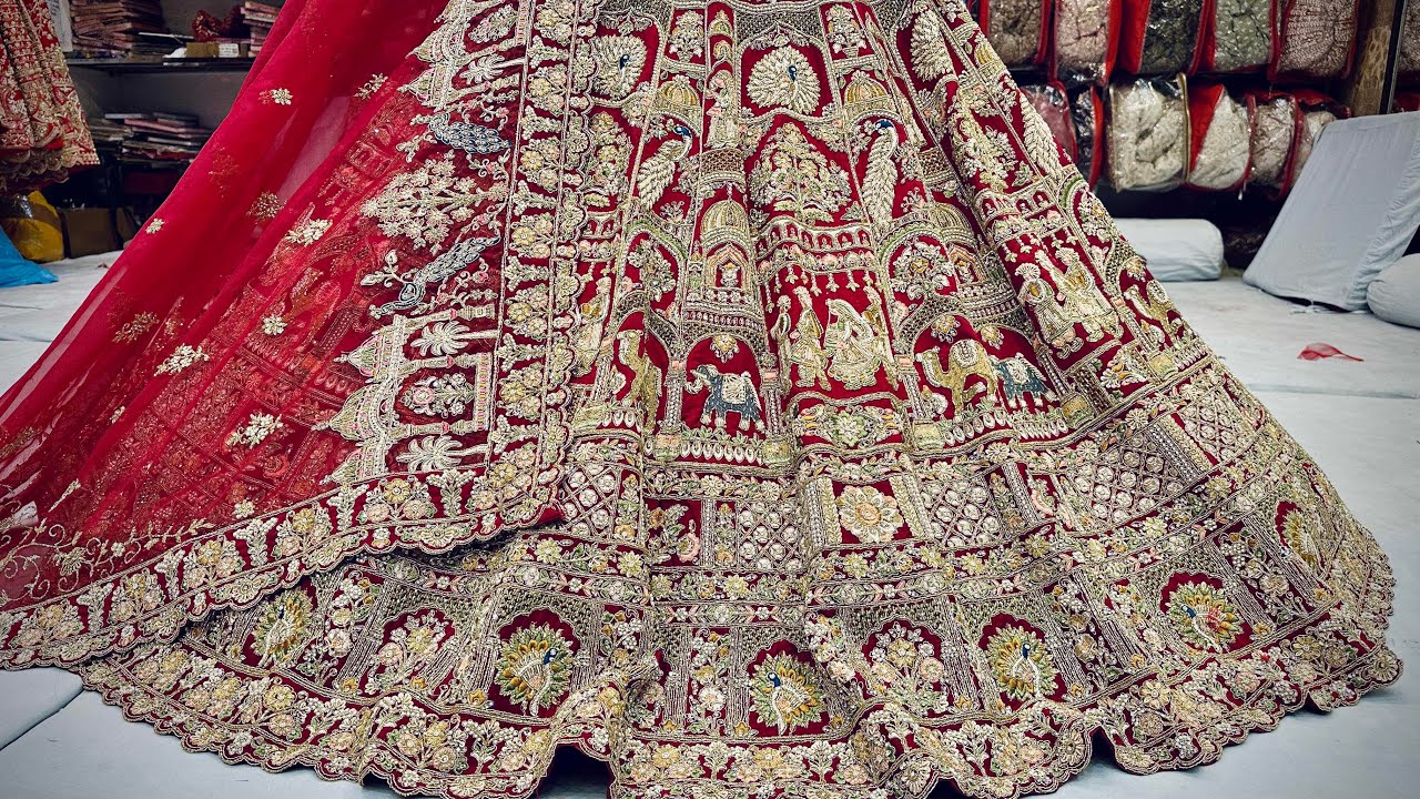 Big Flare Handwork Lehenga Collection in Chandni Chowk | Special Bridal Lehenga Designs  
