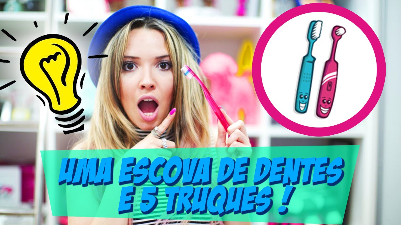UMA ESCOVA DE DENTES E 5 TRUQUES ! ♡