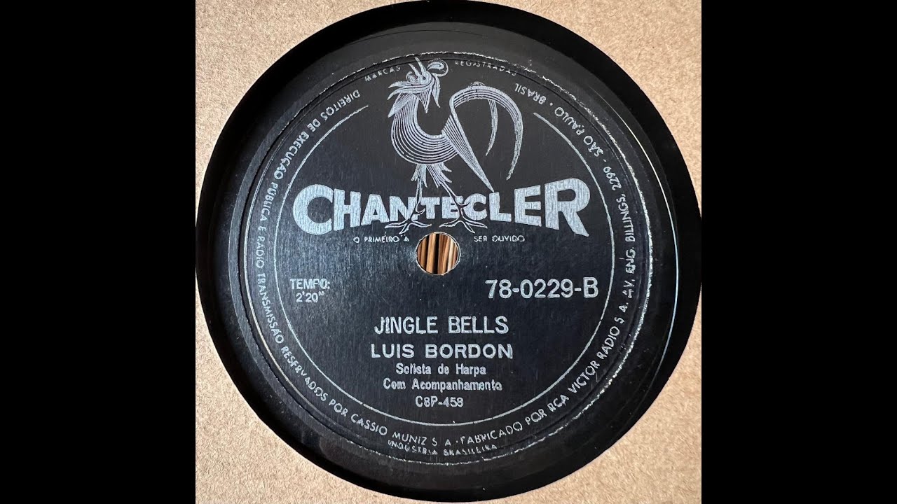 1959: Luís Bordon - Jingle Bells. 78 rpm.