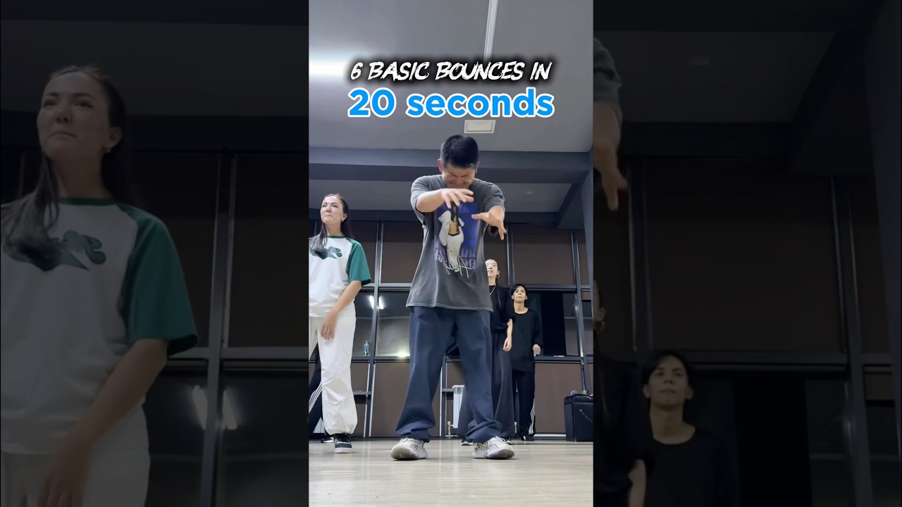 6 BASIC BOUNCES OF HIP-HOP #hiphopdance #tutorial #dancechallenge #dancetutorial